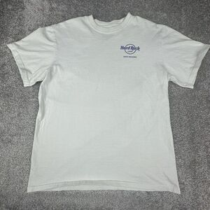 Hard Rock Cafe New Orleans Shirt Mens Large Regular White Pullover City Print
